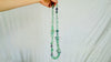 Long Fluorite & Sterling Silver Necklace. 2460
