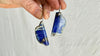 Lapis Lazuli & Sterling Silver Drop Earrings. 1186