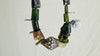 Ancient Roman Glass Necklace with Antique Silver. Handmade Designer Jewelry. 2572