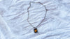 Amber & Sterling Pendant WITH INSECT on a Silver Chain. 4449