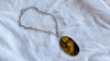 Large Amber Pendant on a Sterling Silver Chain. 4397