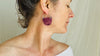 Amethyst Hoop Earrings. Sterling Siler Handmade Jewelry. Atelier Aadya. 2435