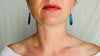 Chrysocolla and Sterling Silver Earrings. Atelier Aadya. 2694