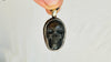 Labradorite Skull Pendant Necklace. Nepalese. 2277
