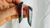 Sonora Sunrise Silver Post Earrings. Rare Chrysocolla Cuprite. Sterling One-of-a-Kind. 3026