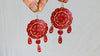 Carved Gourd Earrings. Sterling Silver. Oaxaca, Mexico. 0363