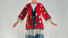 Vintage Uzbek Suzani Silk Embroidered Coat.