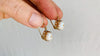 Vintage Ecuadorian Gold Earrings With Pearls. 18kt. 0398