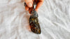 Amber & Sterling Pendant on a Silver Chain. 2876