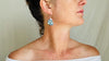 Hubei Turquoise Earrings. Sterling Silver.
