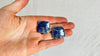 Tanzanite Post Earrings. Sterling Silver. 2046