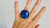 Labradorite Ring. Gorgeous Blue. Adjustable. 0905