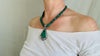 Malachite Pendant Necklace. Handcrafted Sterling Silver Designer Jewelry. 2391