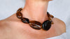 Dramatic Amber Necklace. Antique Sterling Silver Beads. Maximalist Designer Jewelry.