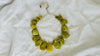 Green Serpentine Necklace. Large Organic Shapes with Handmade Sterling Silver Beads.