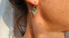 Guatemalan Jade Earrings. Sterling Silver. 4408