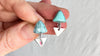 Turquoise Post Earrings. Sterling Silver. 1318