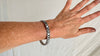 Crystal & Sterling Silver Bangle. India. 0341