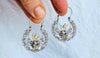 Oaxacan Arracada Hoop Earrings. Sterling Silver Filigree. AP-450