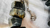 Labradorite & Ammonite Necklace. One-of-a-Kind. Sterling Silver.
