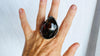 Amber Botanicals Ring. Sterling Silver. Adjustable Size. AMB-2