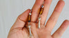Squash Blossom, Amber & Sterling Silver Earrings. 0419