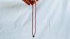 Oaxacan Pendant on Necklace of Coral Beads. Handmade Jewelry. 2859