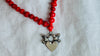 Oaxacan Pendant on Necklace of Antique Beads. Handmade Jewelry.
