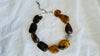 Dramatic Amber Necklace. Antique Sterling Silver Beads. Maximalist Designer Jewelry. 2390