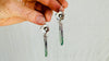 Rainbow Fluorite & Silver Flower Earrings. Sterling Silver. Atelier Aadya. 2722