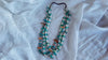 Santo Domingo Turquoise and Coral Necklace . Native American.