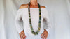 Mayan Guatemalita Jade Heishi Necklace. Guatemalan.