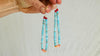 Natural Turquoise Earrings. Santo Domingo. Kewa Pueblo. Native American. 4024