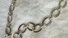 Huge Labradorite Heart Pendant Necklace. Chunky Silver Chain. Sterling Silver. 2288