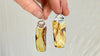 Amber & Silver Earrings. Handmade Sterling Silver Jewelry. 0629