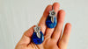 Lapis Lazuli Flower Earrings. Sterling Silver. Atelier Aadya. 2350