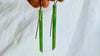 Jade & Sterling Silver Earrings. Canadian Jade. 1361