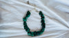 Malachite Beaded Necklace. Chunky Natural Malachite. Handmade Designer Jewelry. 2866
