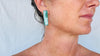Hemimorphite Earrings. Handcrafted Sterling Silver Jewelry. Designer Post Earrings. 140