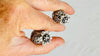 Silver Flower Barbell Earrings. Thailand. 4349