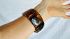 Amber Beaded Bracelet. Cuff. Mexican Amber. Chunky. Unisex 2863