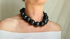 Barro Negro & Silver Necklace. Oaxacan Black Clay. Sterling Silver. 2031
