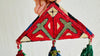Vintage Silk Turkmen Tribal Beaded Tassels. Evil Eye. Door or Wall Decor. 4265