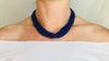 Multi-Strand Lapis Lazuli Necklace. Sterling Silver. 1235