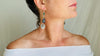 Ancient Roman Glass & Berber Coin Earrings. Handmade Sterling Silver Designer Jewelry. 2755
