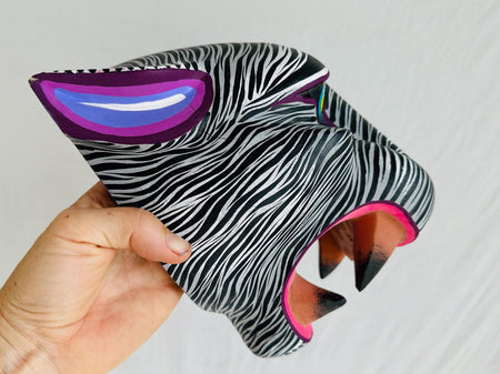 Jaguar Alebrije Mask. Oaxaca, Mexico. Spirit Animal. 4228
