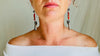Antique Berber Silver and Coral Earrings. Sterling Silver. Morocco. 2754