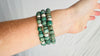 Trio of Guatemalita Bracelets. Beaded with Sterling Silver. Mayan Jewelry. Handmade Gift for Her. 2658