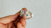 Silver Flower Ring. Adjustable. 0658