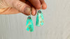 Santo Domingo Pueblo Turquoise Earrings. Kewa. Native American. 1272